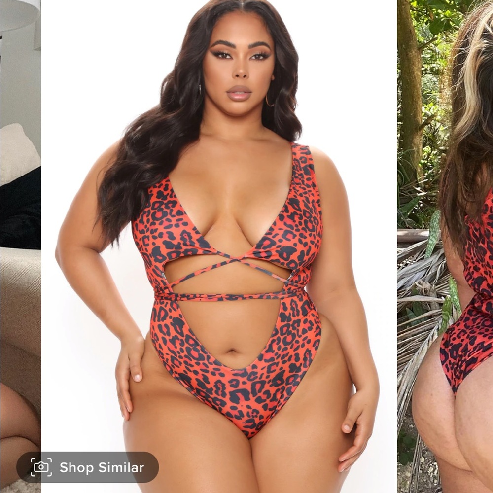 Red Leopard Swimsuit - Fashion Nova
